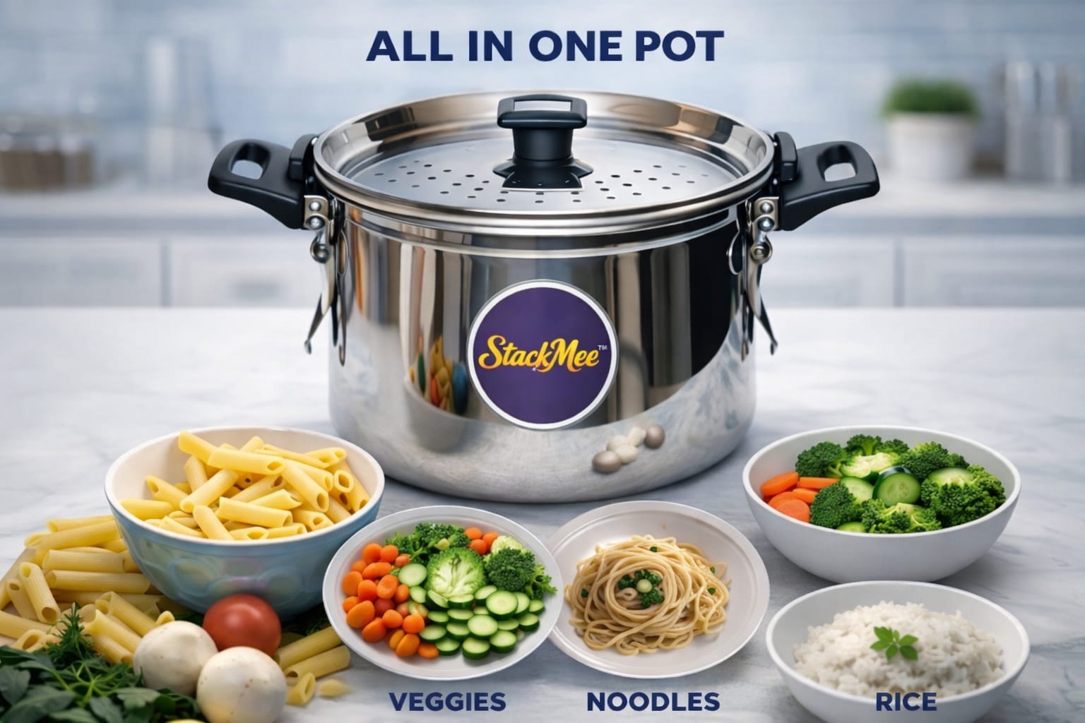 StackMee All in One Pot with Food
