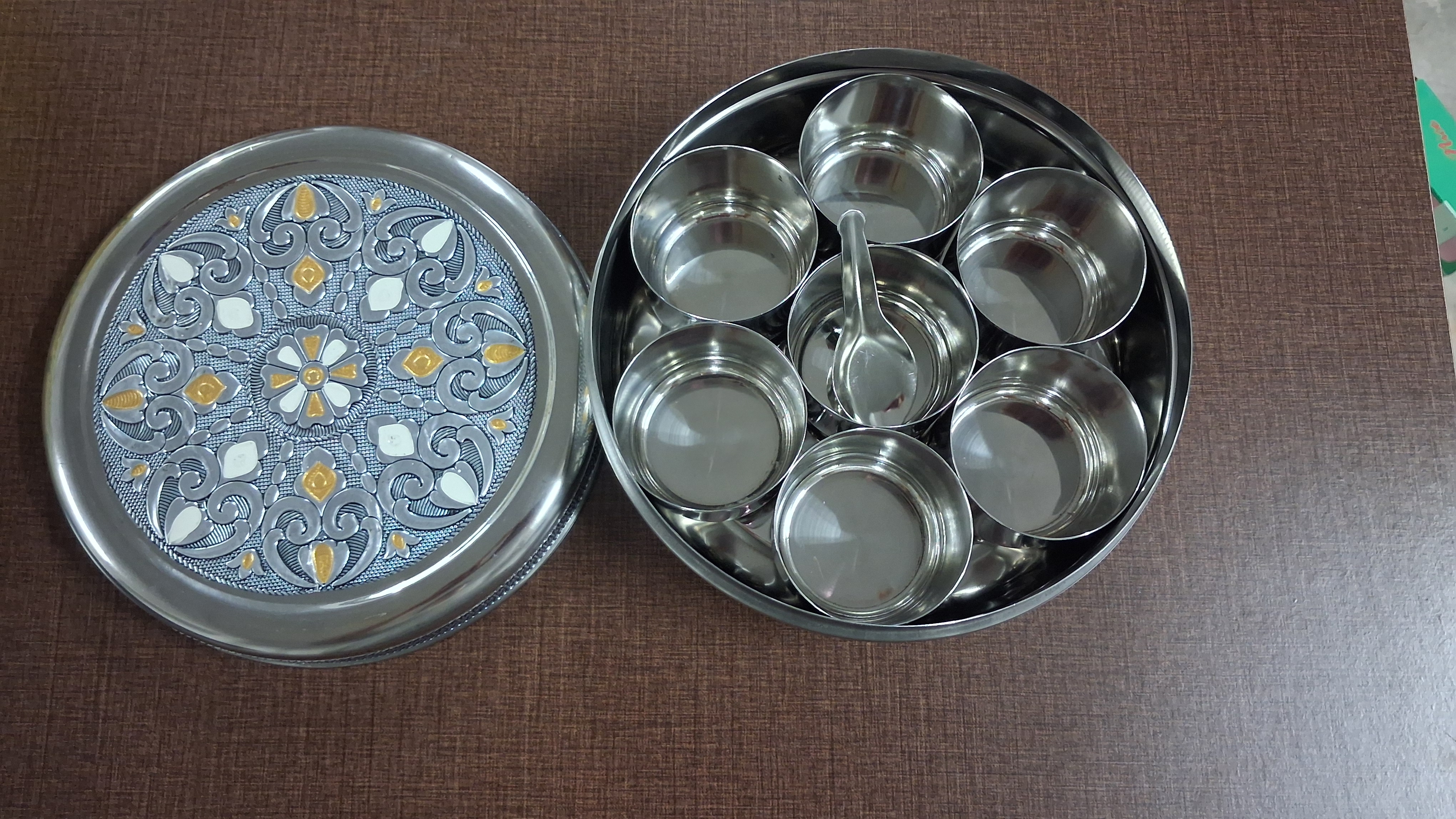Silver Oxidise Spice Box